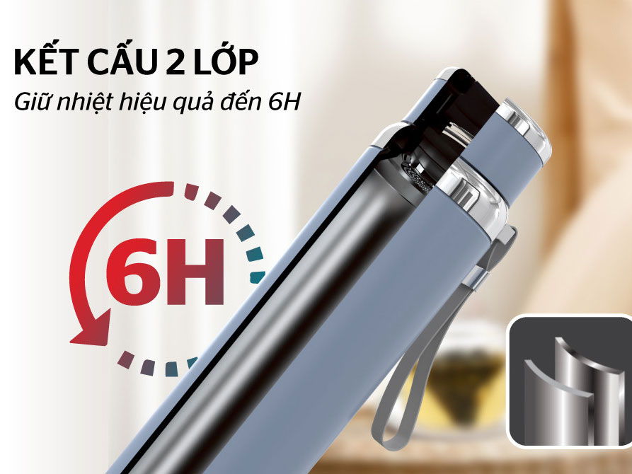 Bình giữ nhiệt Flexi Sunhouse KS-TU920FN (920ml)