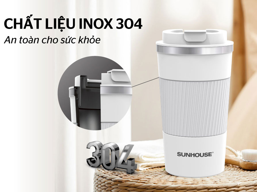 Cốc giữ nhiệt Snappy Sunhouse KS-TU500SW (500ml)