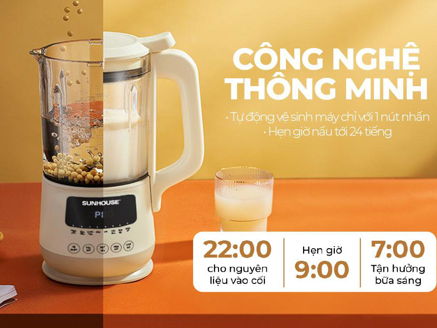 Máy làm sữa hạt đa năng Sunhouse SHD5261