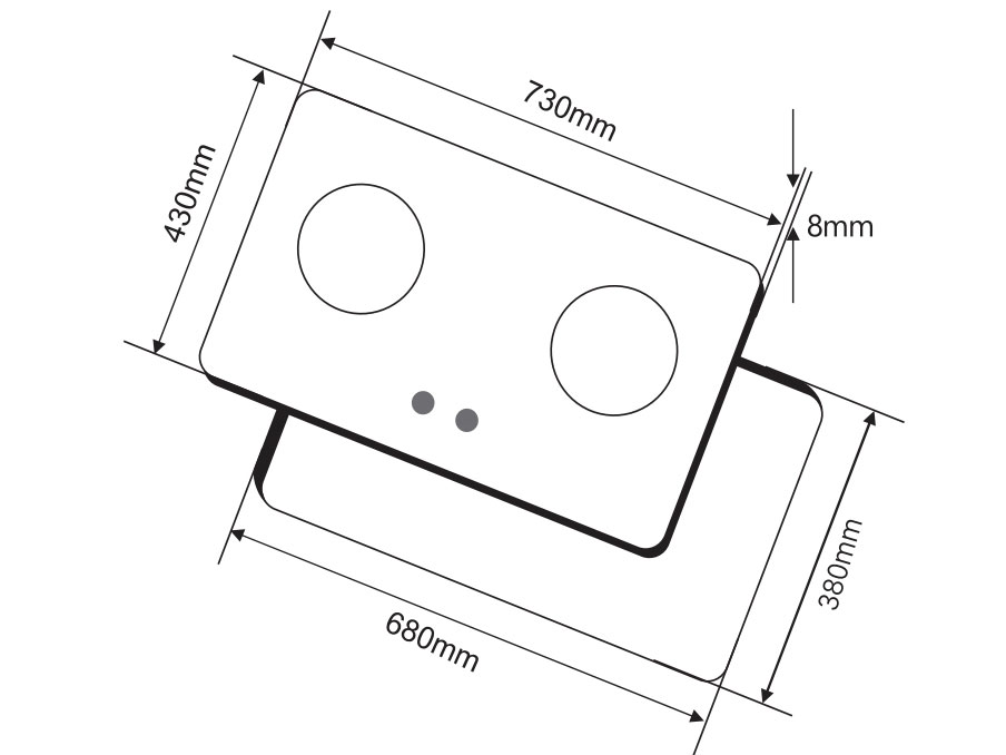 Bếp gas âm Fandi FD-270G
