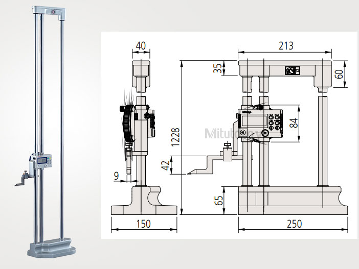 Thước đo chiều cao điện tử Mitutoyo 192-665-10 (0mm - 1.000mm)
