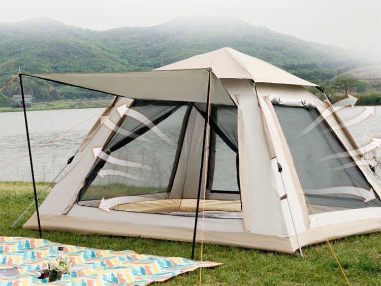 Lều tự động 6 người 2 lớp, 4 mặt thoáng MTXX0602