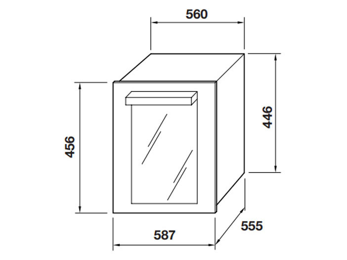 Tủ rượu Elica Veritas BI24