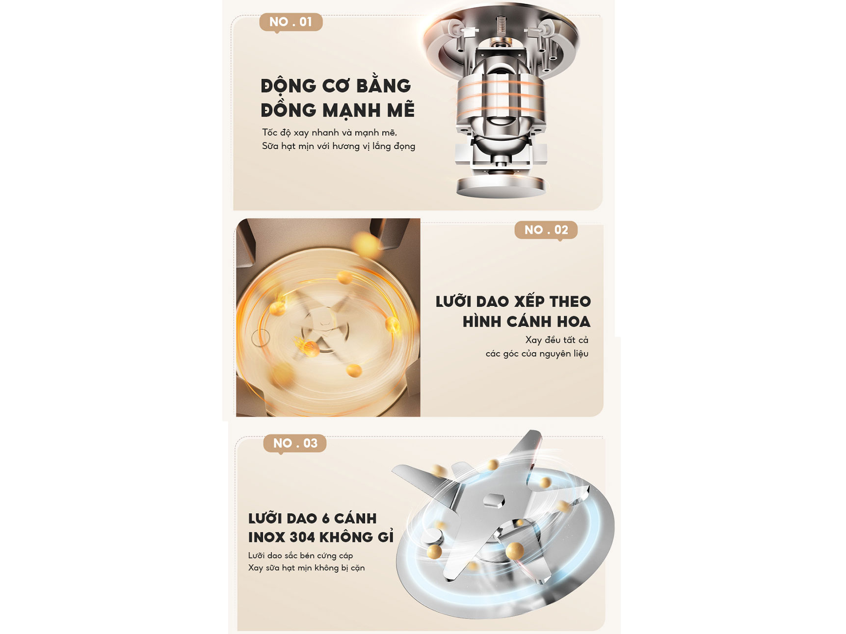 Máy làm sữa hạt Bear SB-SH06C - 600ml