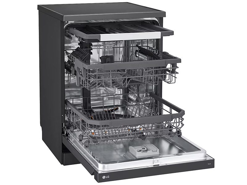 Máy rửa bát LG 14 bộ TrueSteam LDT14BLA4 màu đen