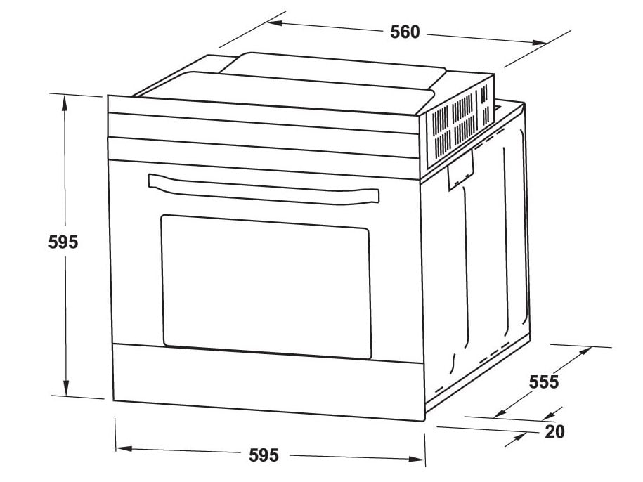 Lò nướng âm tủ Hafele HO-4K70A (538.61.451)