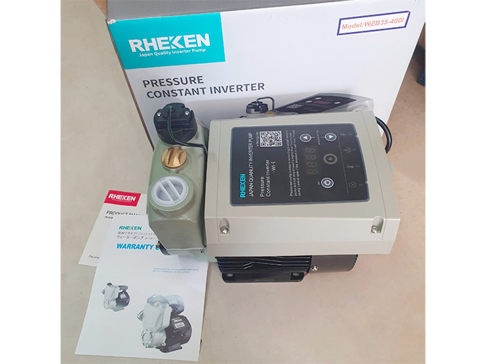 Máy bơm nước tăng áp thông minh, không tiếng ồn Rheken WZB35-400I