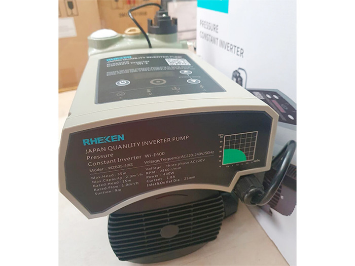 Máy bơm nước tăng áp thông minh, không tiếng ồn Rheken WZB35-400I