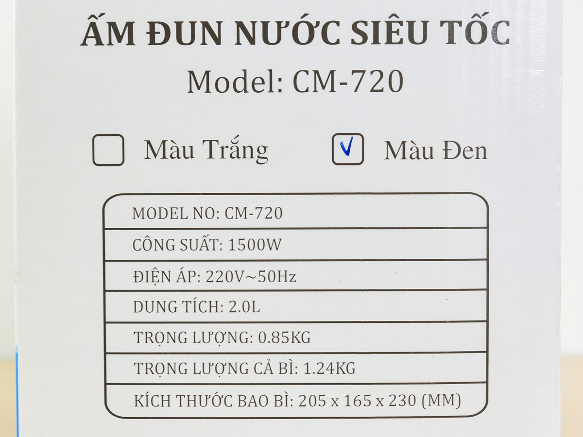 Ấm siêu tốc Chefman CM-720 - 2 lít