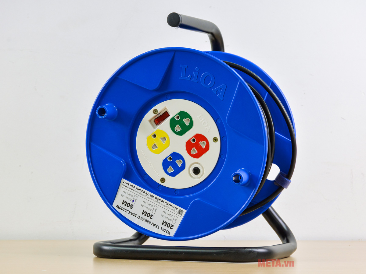 Ổ cắm kéo dài LiOA QT50-2-15A kiểu Rulo (Dành cho công trường)