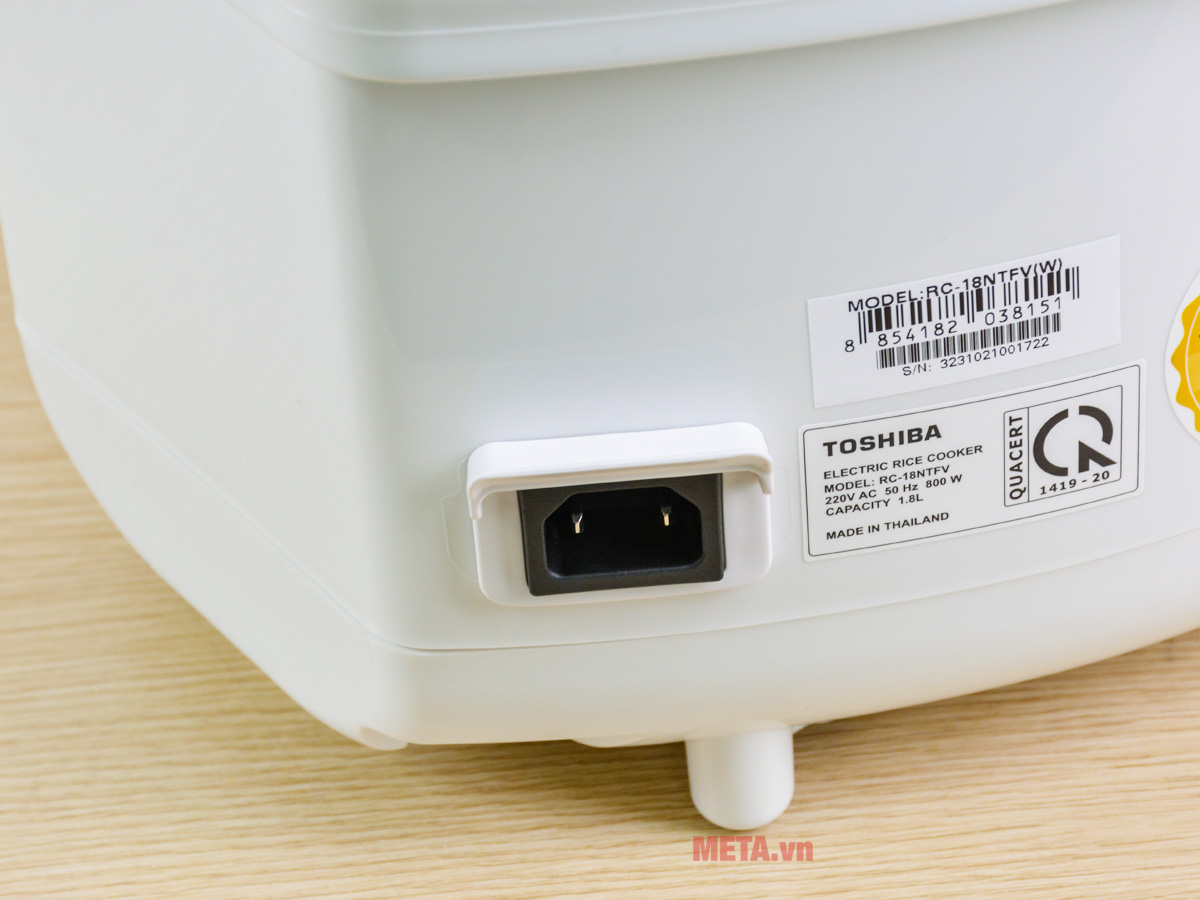 Nồi cơm điện tử 1.8 lít Toshiba RC-18NTFV(W)/RC-18NTF(W)