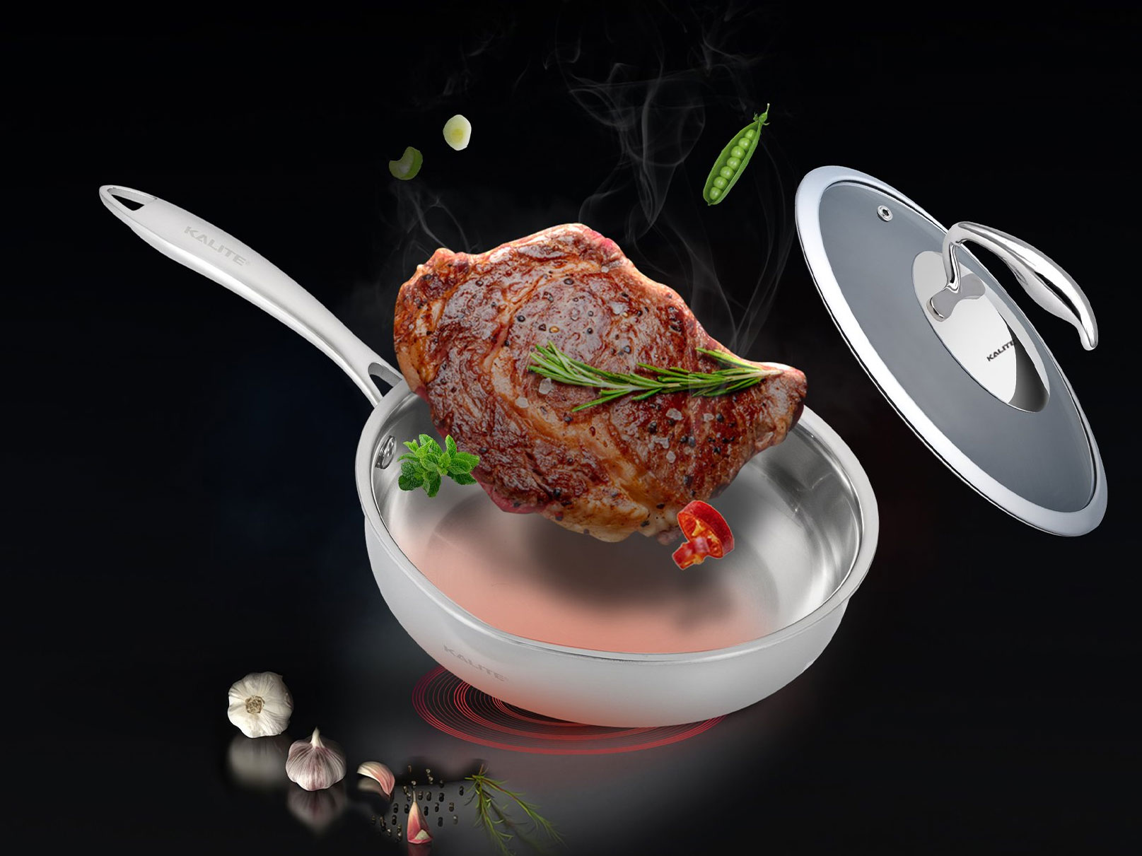 Chảo inox nguyên khối Tripro Kalite KL826V - 26cm