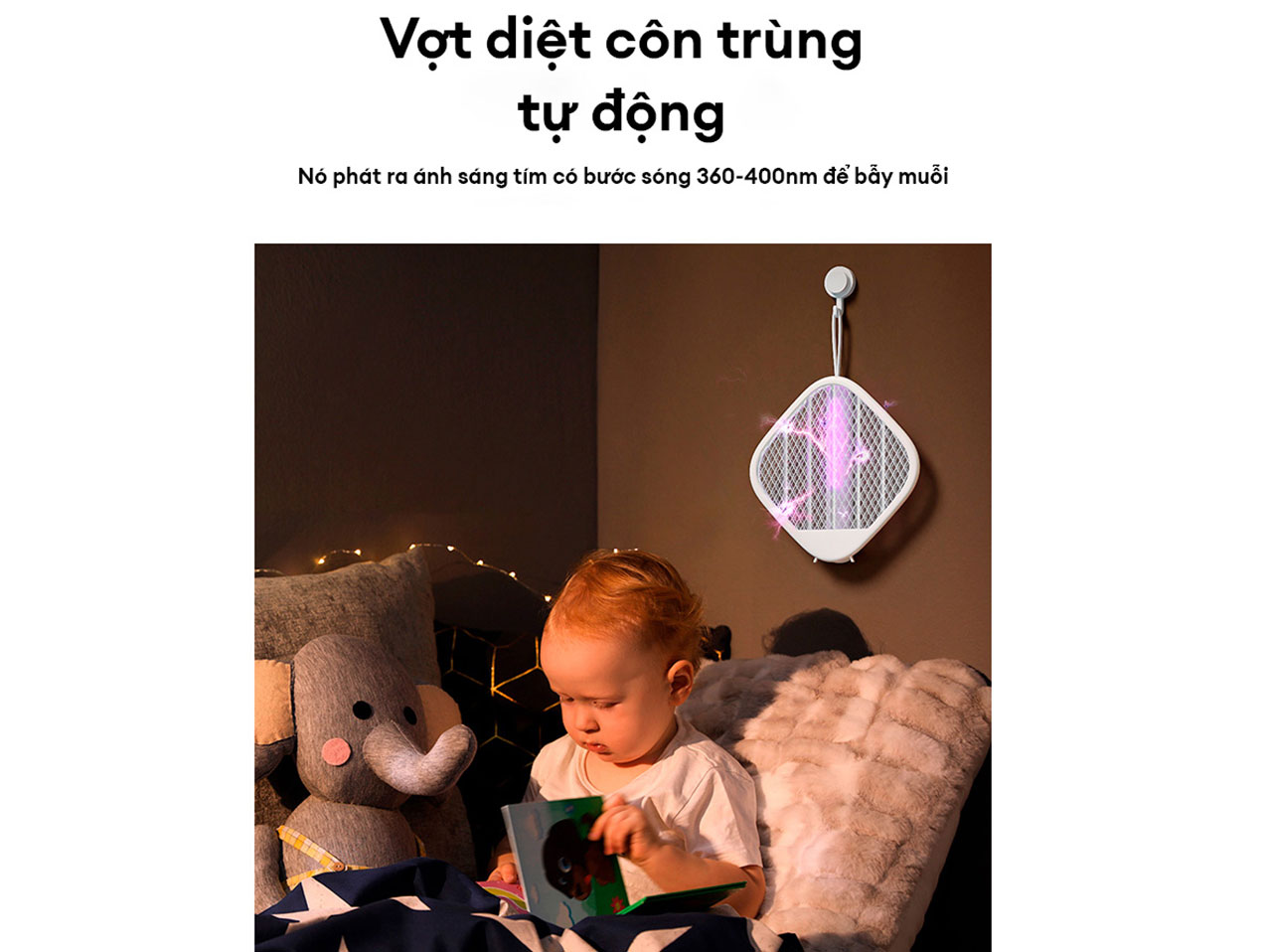 Vợt muỗi gấp gọn Lumias ESD-3500W Pro