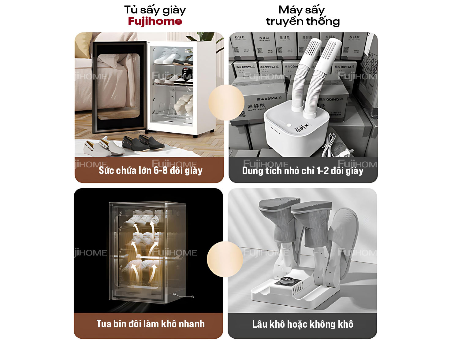 Tủ sấy giày dép khử trùng FujiHome SD68