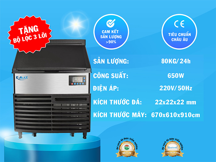 Máy làm đá K-Max công suất 80kg/ngày DY150 (MJI-320)