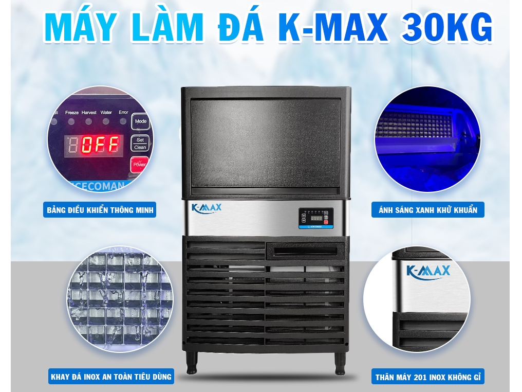 Máy làm đá viên K-Max SY150 (35 kg/ngày)