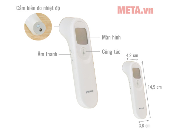 Nhiệt kế điện tử hồng ngoại Yuwell YT-1