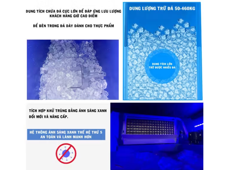 Máy làm đá K-Max QH400 (150 kg/ngày)