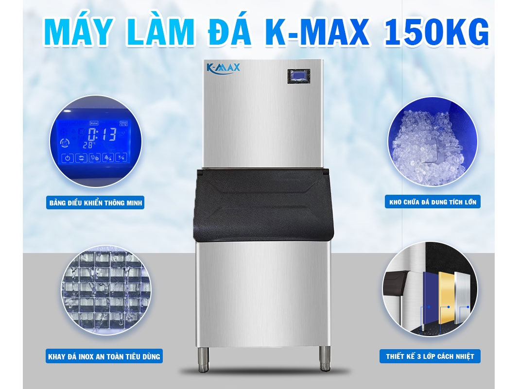 Máy làm đá K-Max QH400 (150 kg/ngày)
