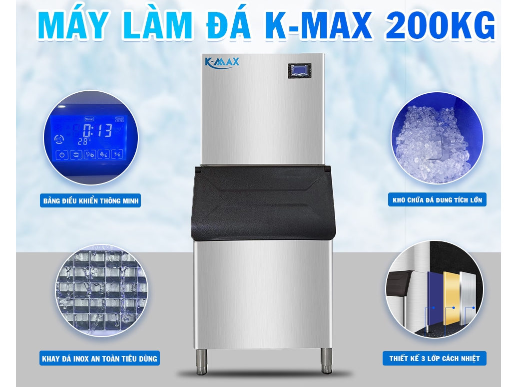 Máy làm đá K-Max QH500 (200 kg/ngày)