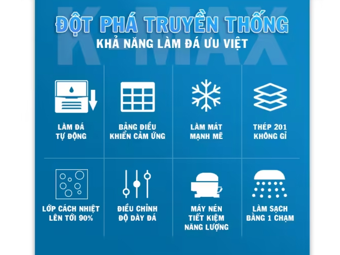 Máy làm đá K-Max QH700 (MJS-700) (250 kg/ngày)