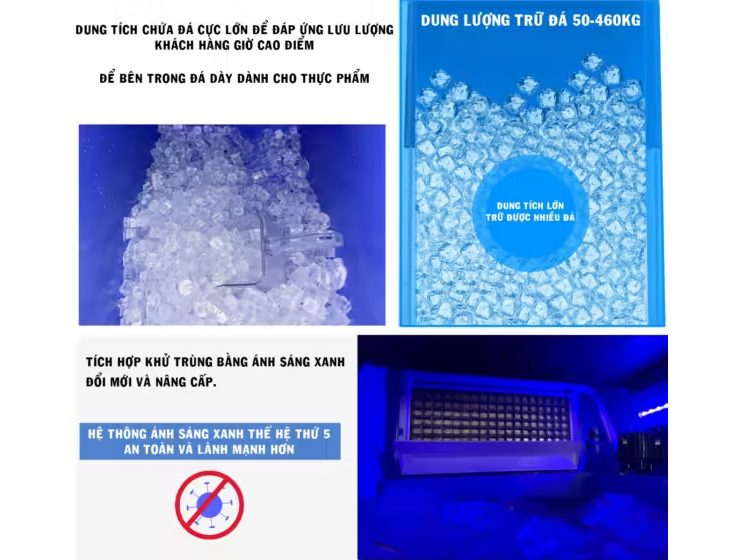 Máy làm đá K-Max QH700 (MJS-700) (250 kg/ngày)