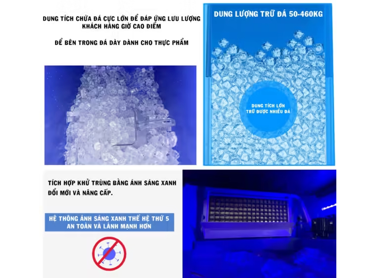 Máy làm đá K-Max QH1000 (300 kg/ngày)