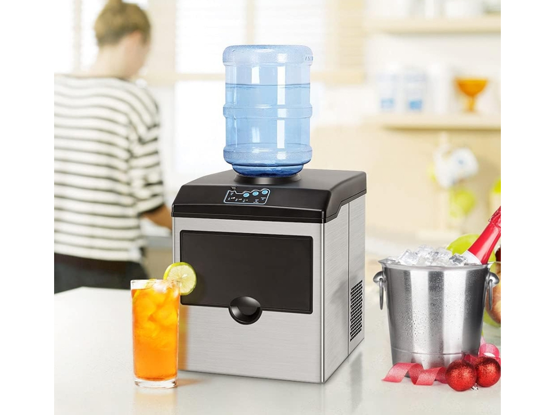 Máy làm đá viên Gourmetmaxx GMI-25KG (25 kg/ngày, kiêm cây nước lạnh)