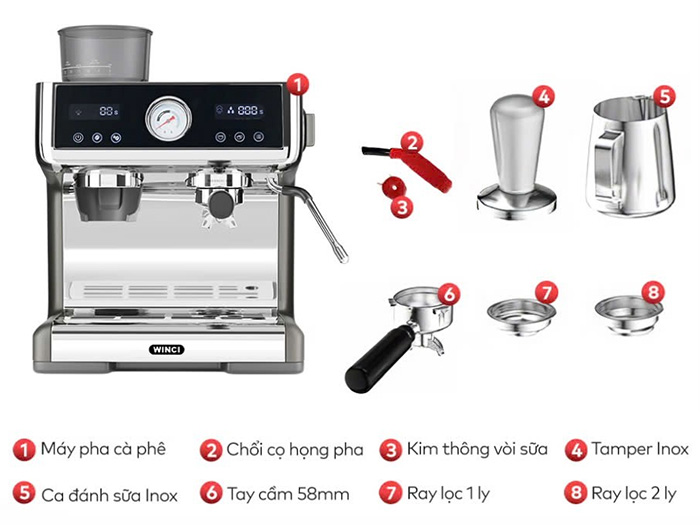 Máy pha cà phê Espresso Winci EM58