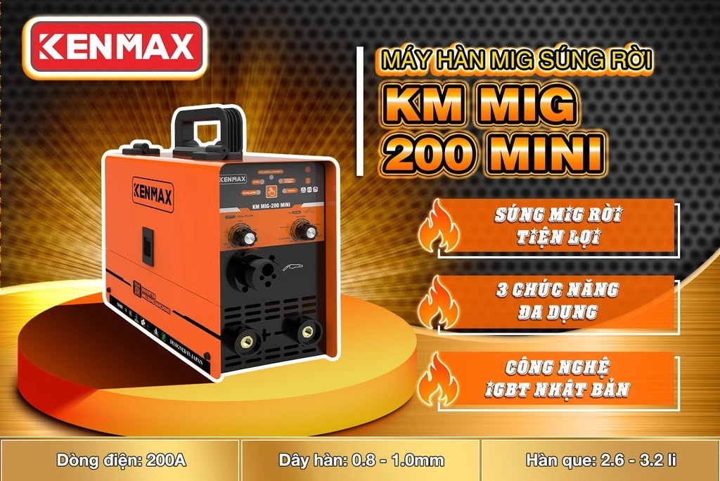 Máy hàn Mig Kenmax KMMIG 200 Mini