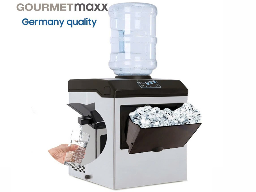 Máy làm đá viên Gourmetmaxx GMI-25KG (25 kg/ngày, kiêm cây nước lạnh)