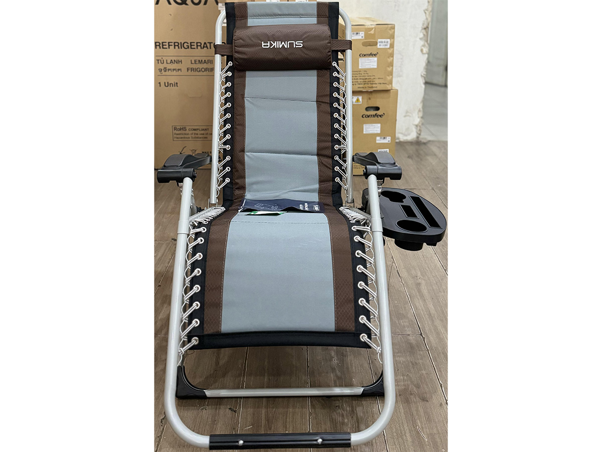 Ghế xếp thư giãn Sumika 139 (Khóa kim loại, tải trọng 300kg)