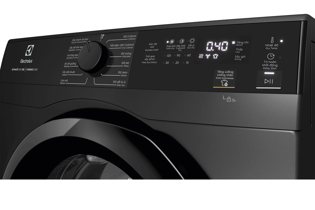 Máy sấy thông hơi Electrolux UltimateCare 9kg EDV904N3SC