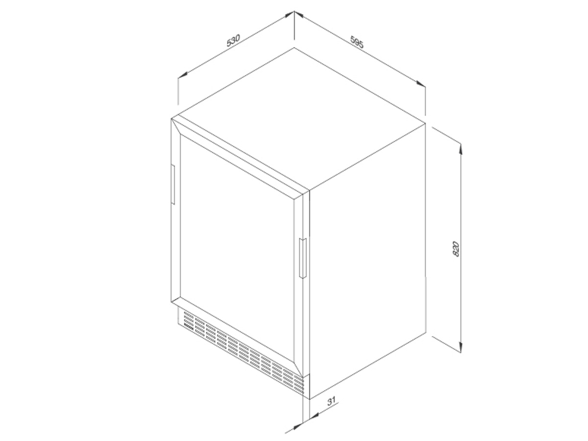 Tủ bảo quản rượu Malloca MWC-46BG 127 lít (46 chai)