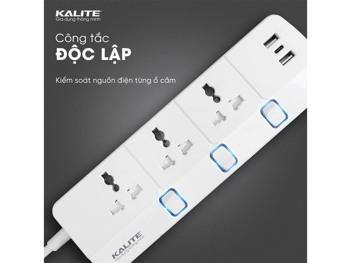 Ổ cắm điện thông minh Kalite KPS03
