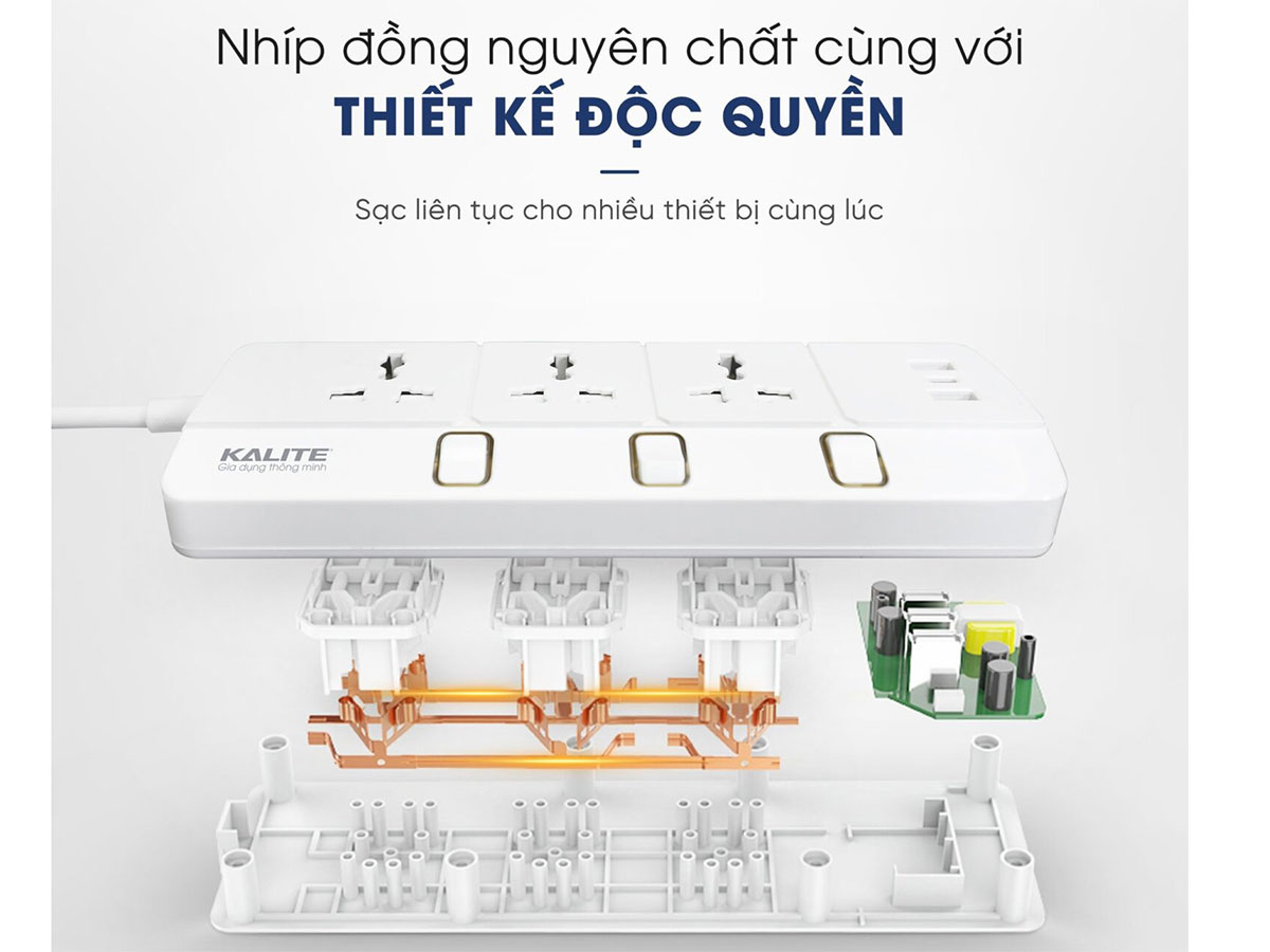 Ổ cắm điện thông minh Kalite KPS03