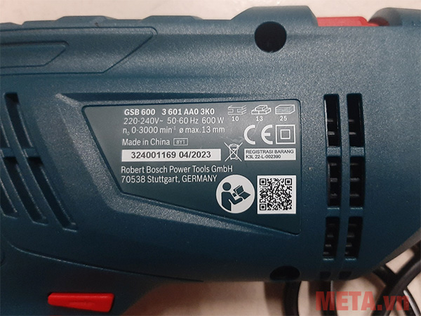 Bosch GSB 600 06011A03K1