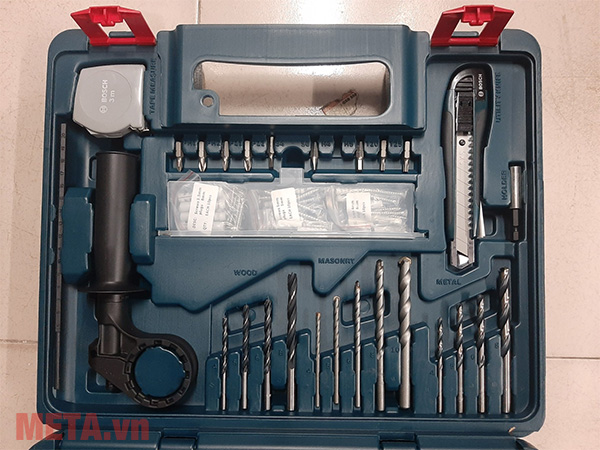 Máy khoan động lực 600W Bosch GSB 600 Set 100 món - 06011A03K1