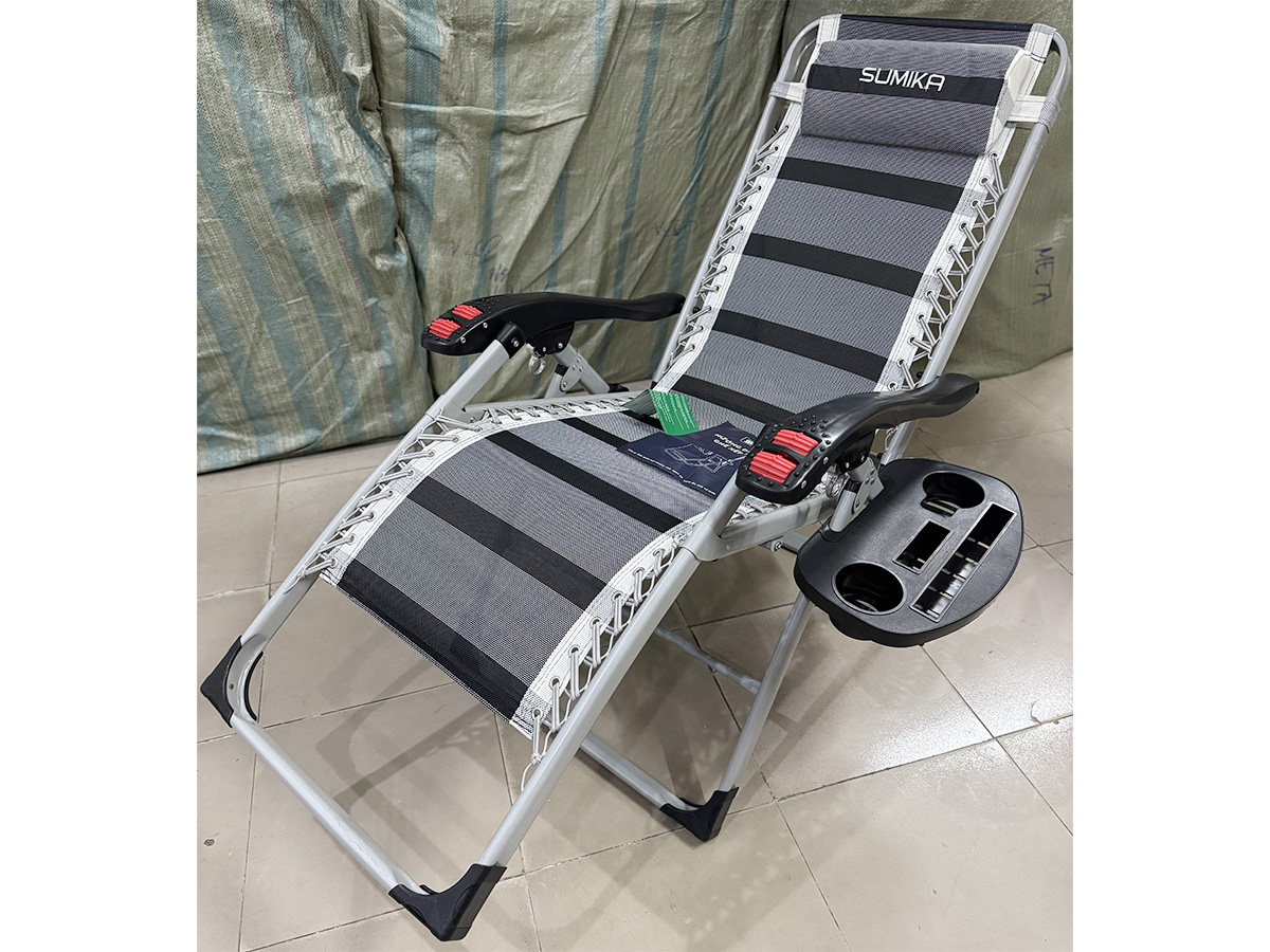 Ghế xếp thư giãn Sumika 199 (khóa kim loại, lăn tay massage)