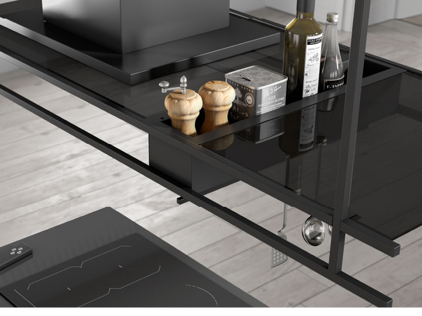 Máy hút khói khử mùi đảo treo độc lập Malloca INDUST K140B