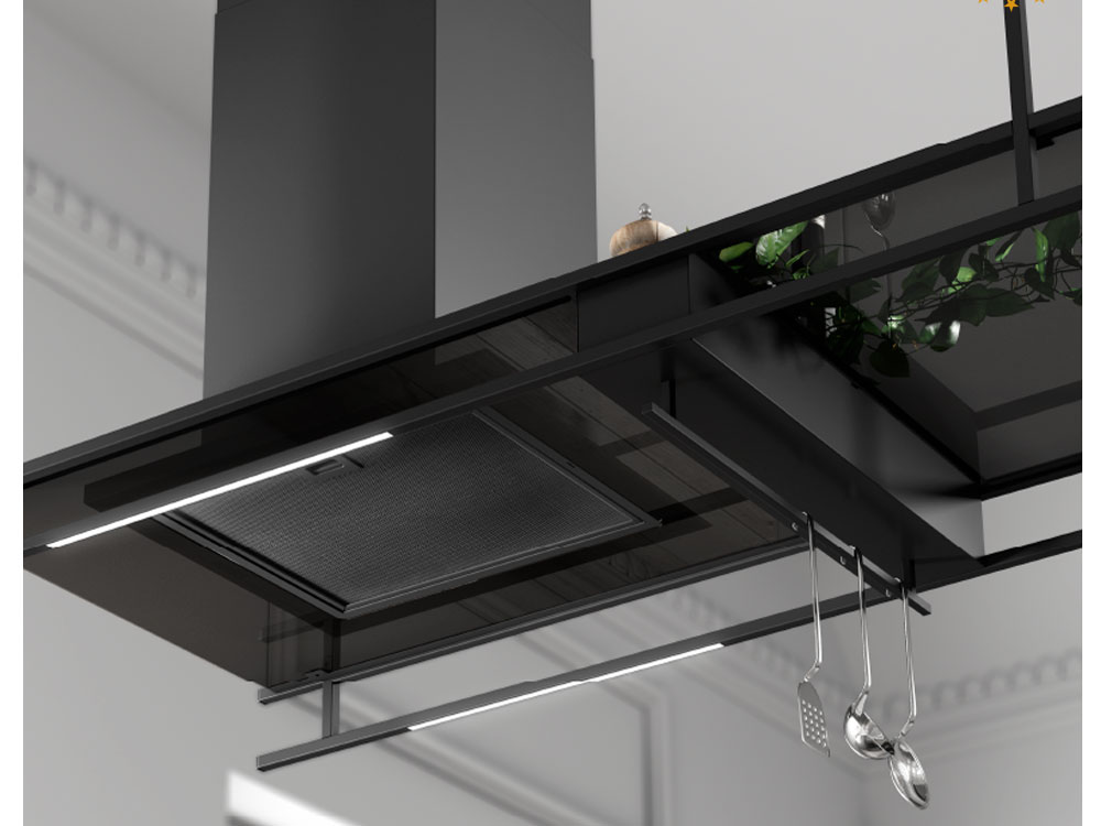 Máy hút khói khử mùi đảo treo độc lập Malloca INDUST K140B