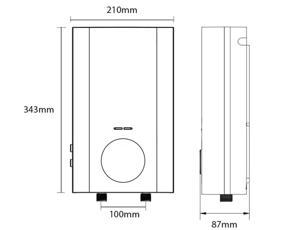 Máy nước nóng trực tiếp Viessmann Vitowell Easy D1 45P-V có bơm