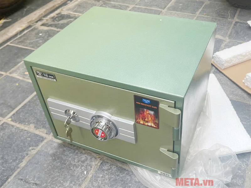 Két sắt chống cháy Hòa Phát KS35N (khóa chìa và khóa mã)