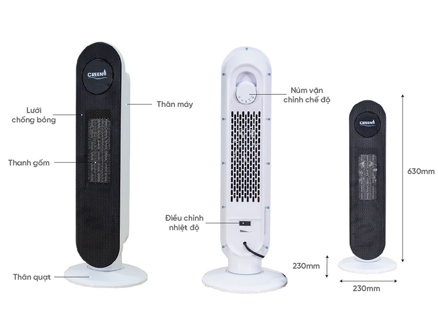 Máy sưởi gốm Creen CR-H79C