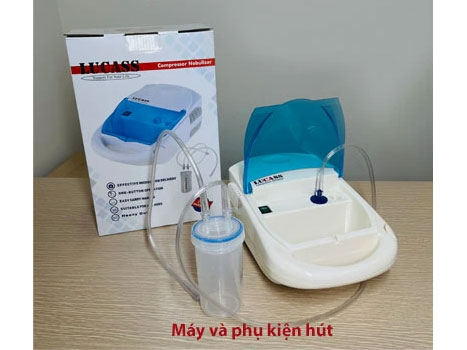 Máy xông hút 4 in 1 Lucass A27 (xông mũi, xông họng, hút mũi, hút mụn)