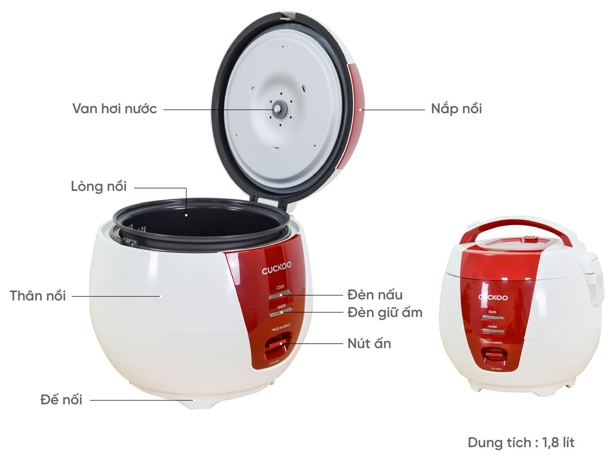 Nồi cơm điện Cuckoo CR-0690/RDVNCV