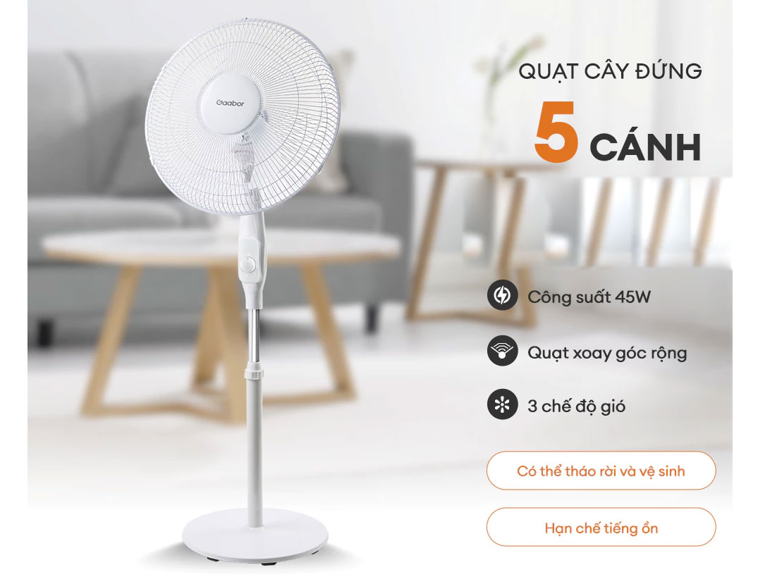 Quạt đứng Gaabor FM430M-WH05A