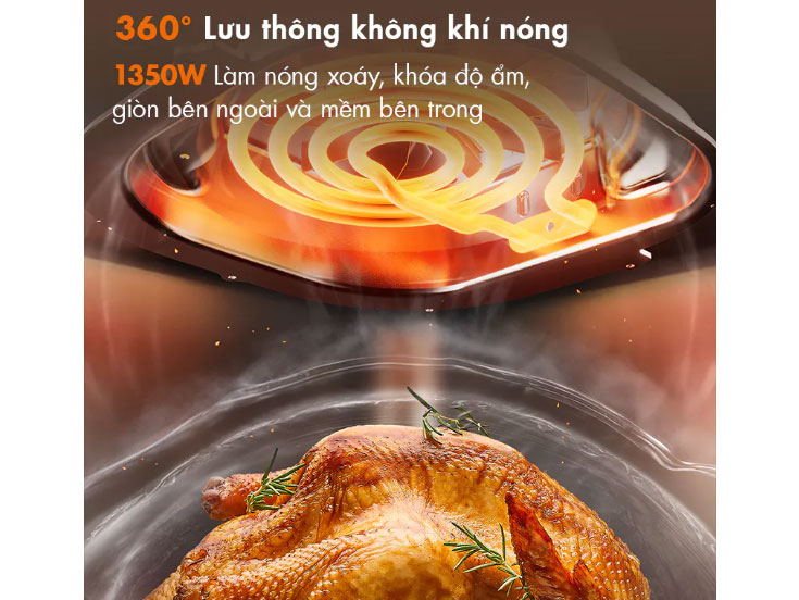 Nồi chiên không dầu Gaabor AF-45M01A 5 lít