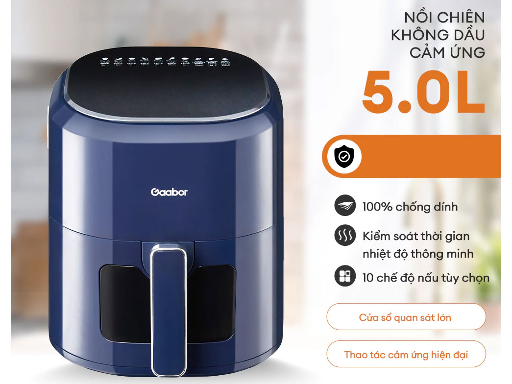Nồi chiên không dầu Gaabor GA-E5D01 5 lít