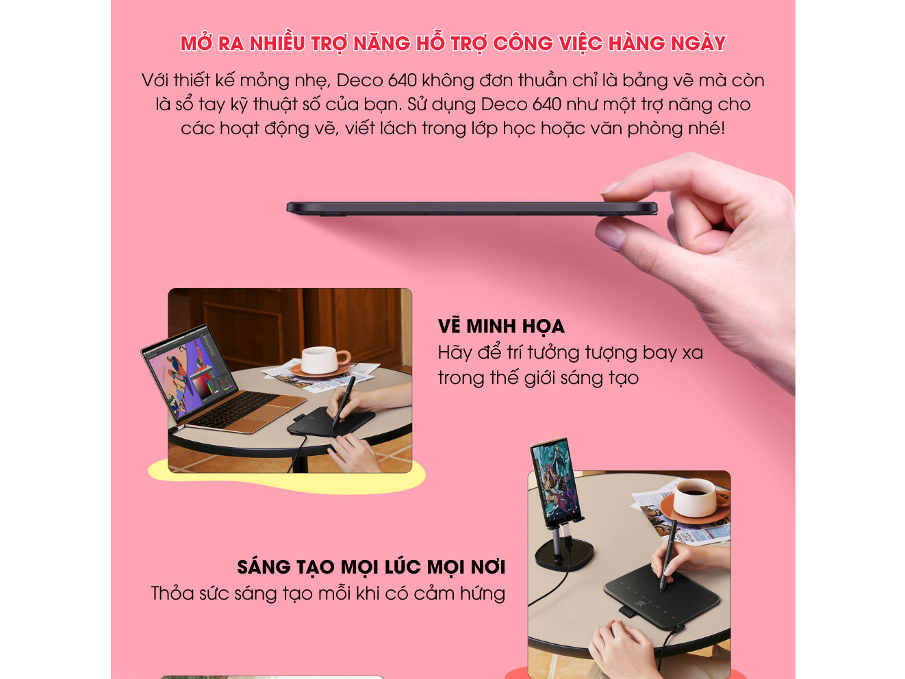 Bảng vẽ điện tử XP-Pen Deco 640